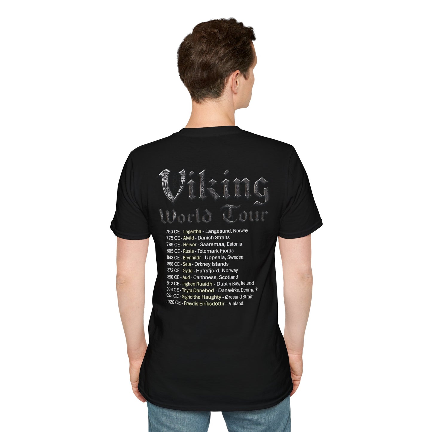 Viking World Tour Unisex T-Shirt With Tour Dates