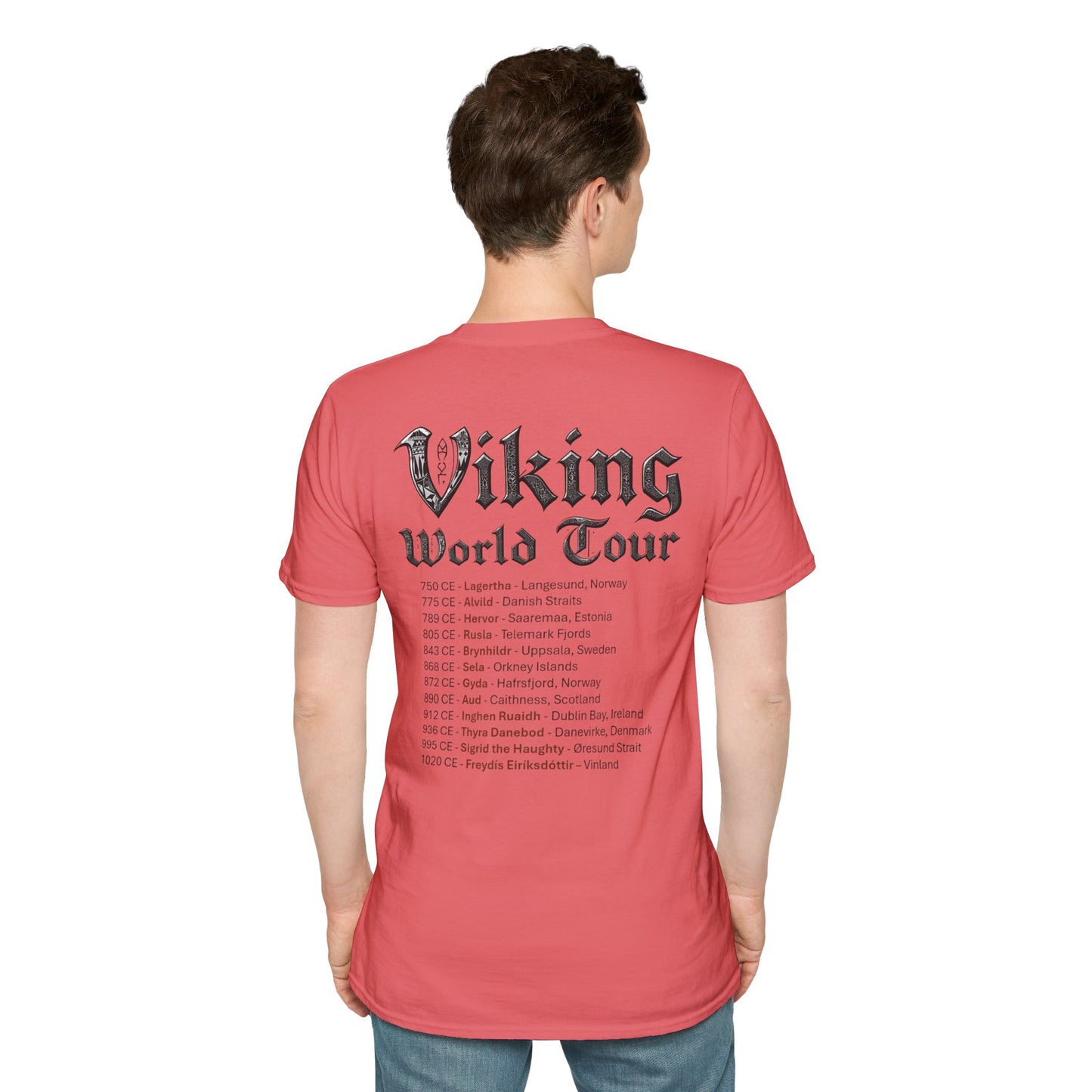 Viking World Tour Unisex T-Shirt With Tour Dates