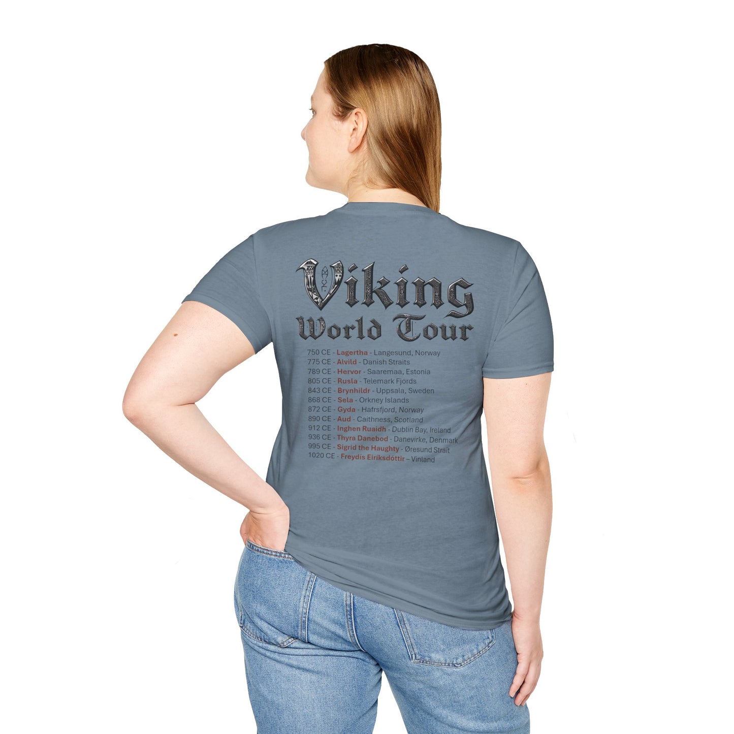 Viking World Tour Unisex T-Shirt With Tour Dates