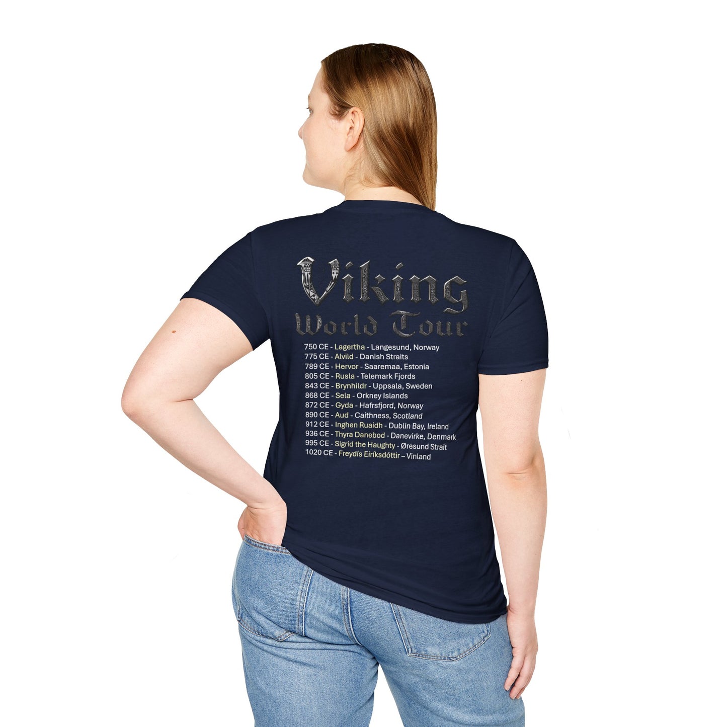 Viking World Tour Unisex T-Shirt With Tour Dates